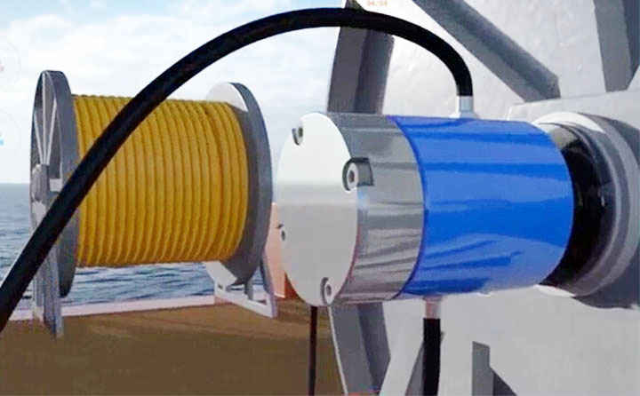 导电滑环在海洋电缆卷筒的应用视频